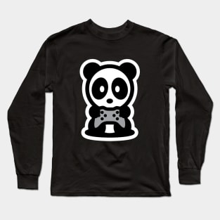 Gamer Panda Long Sleeve T-Shirt
